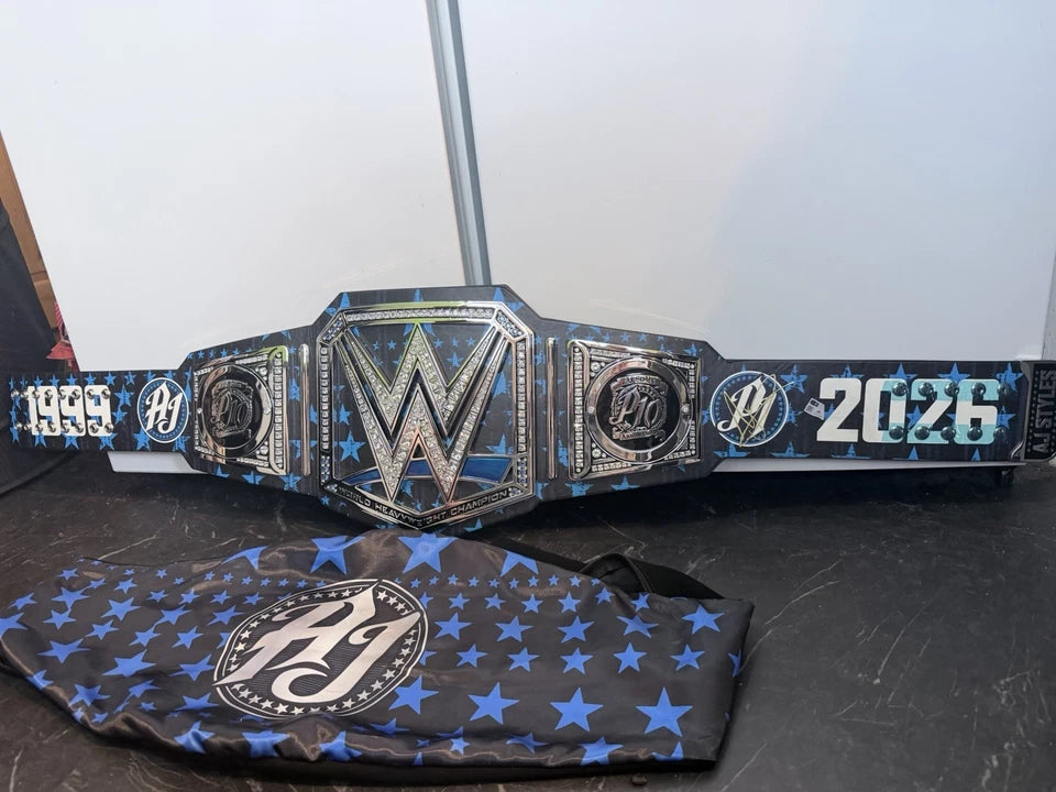 AJ Styles 10th Anniversary Signatures Series Championship Replica Title Belt