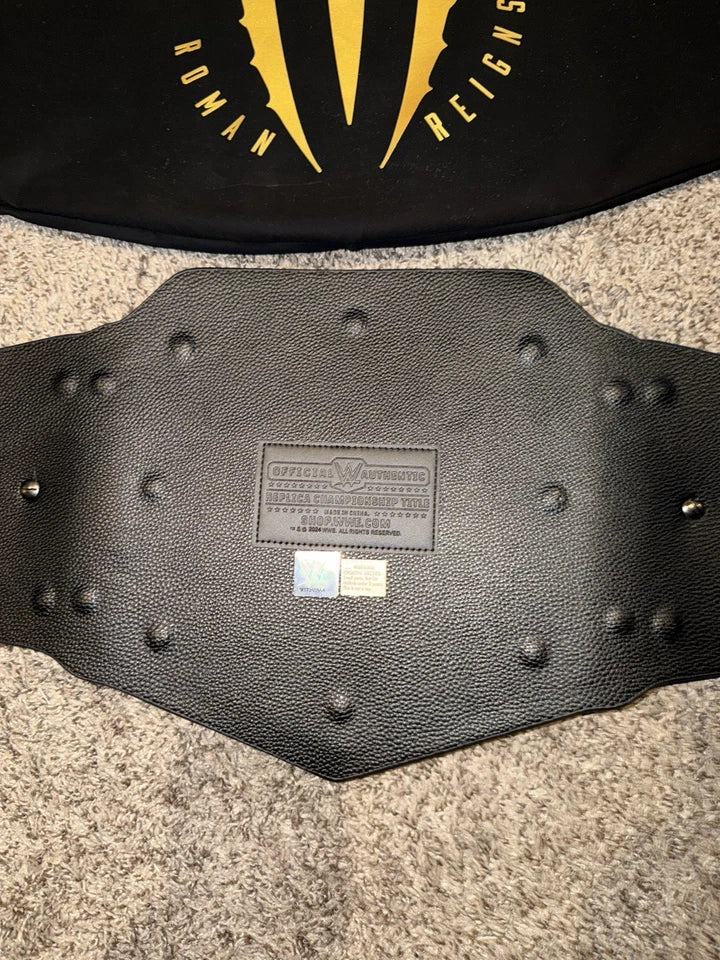 Roman Reigns WWE Autographed Undisputed Universal Championship Replica Title Belt