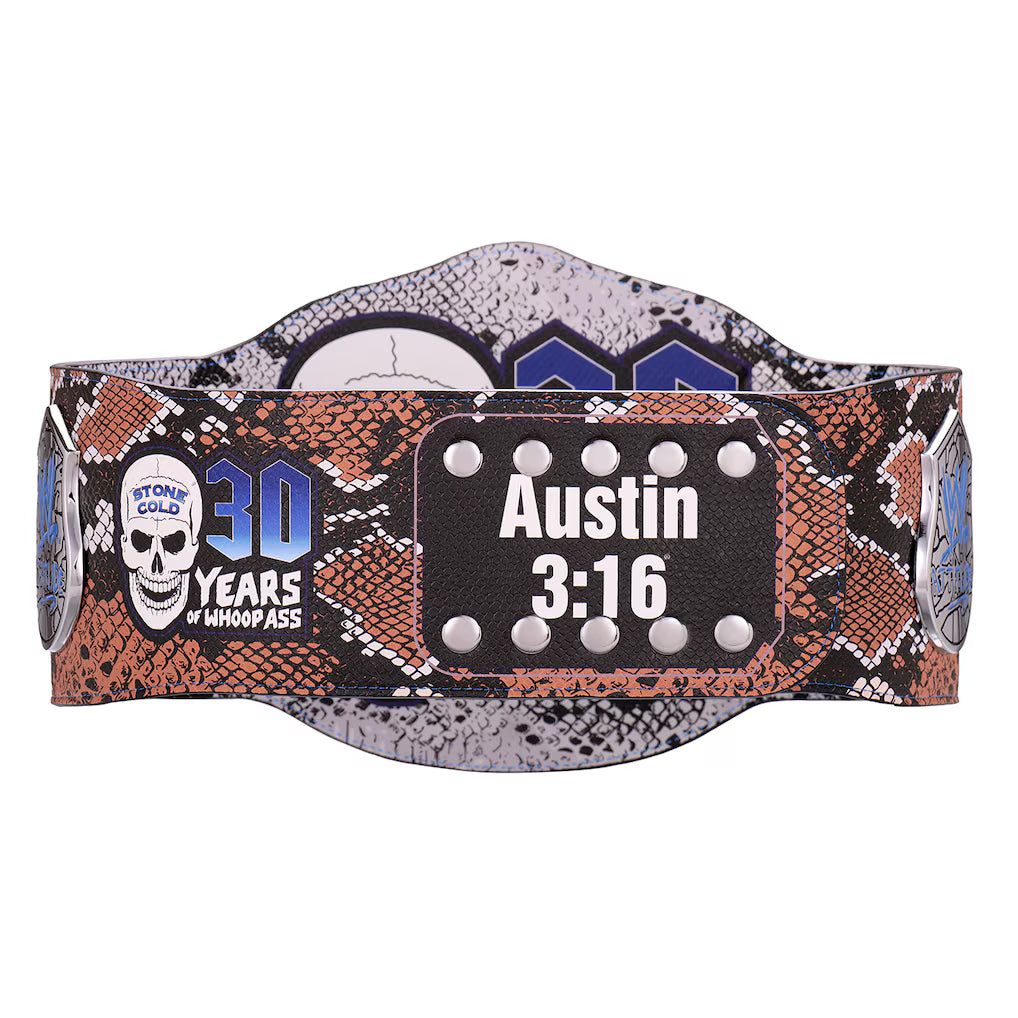 "Stone Cold" Steve Austin Limited Edition 30 Years Title Belt