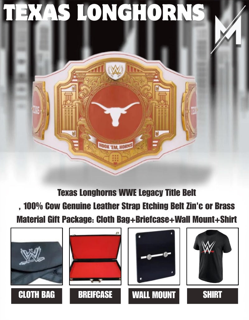 Texas Longhorns WWE Legacy Title Belt