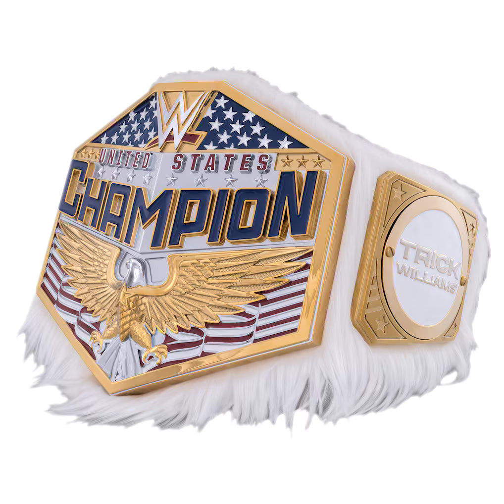 Trick Williams Limited Edition Fur United States Championship Replica Title Belt