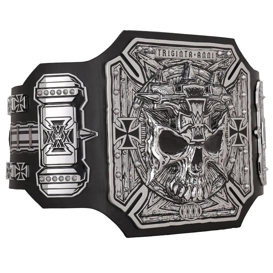 Triple H 30 Years The King Legacy WWE Championship Titelgürtel | WWE Sammlerstück | Riemen aus echtem Rindsleder | Ätzgürtel