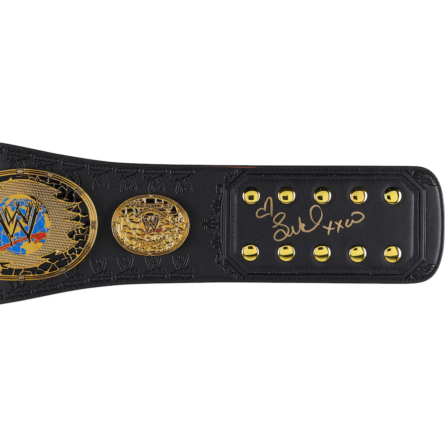 Trish Stratus & Lita WWE Autographed Women's Championship Attitude Era Replica Title Belt