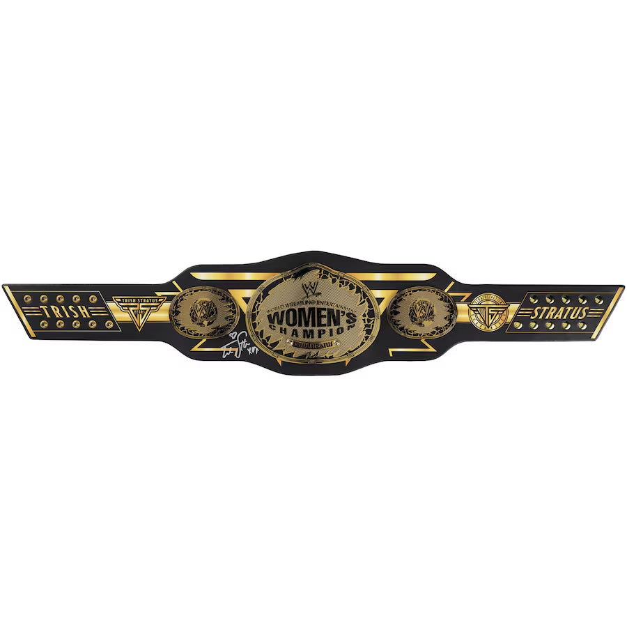 Trish Stratus WWE Autographed 25 Years Anniversary Signature Series Replica Title Belt