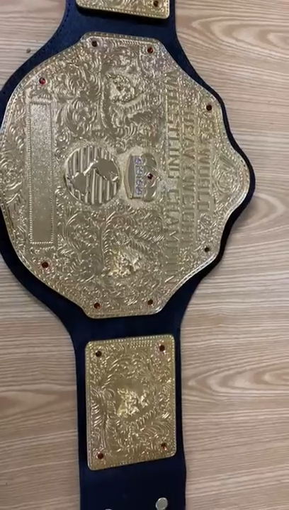 Fandu Belts Adult Replica Big Gold Wrestling Championship Belt Title