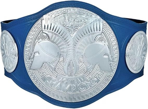 Tag Team World Heavyweight Wrestling Championship Replica Blue Title Belt