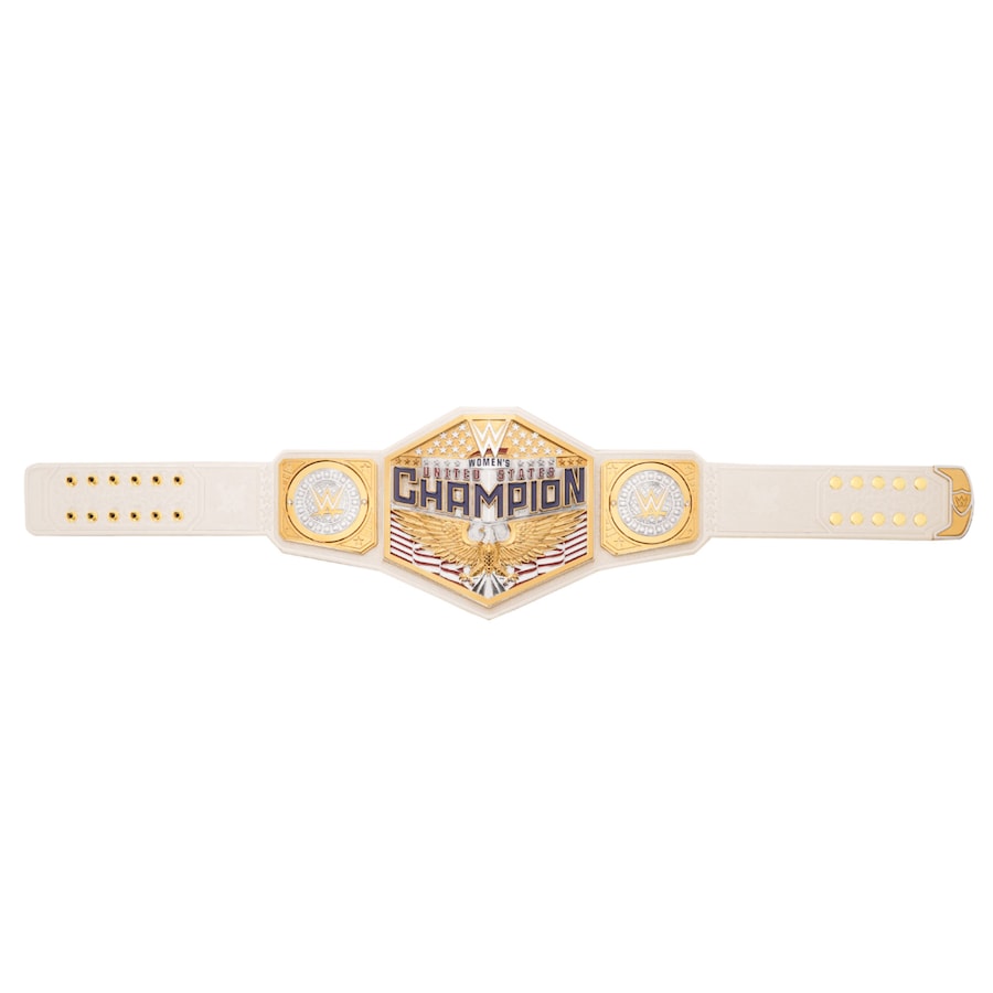 Replika-Titelgürtel der United States Championship für Damen | WWE-Sammlerstück | Riemen aus echtem Rindsleder | Ätzgürtel