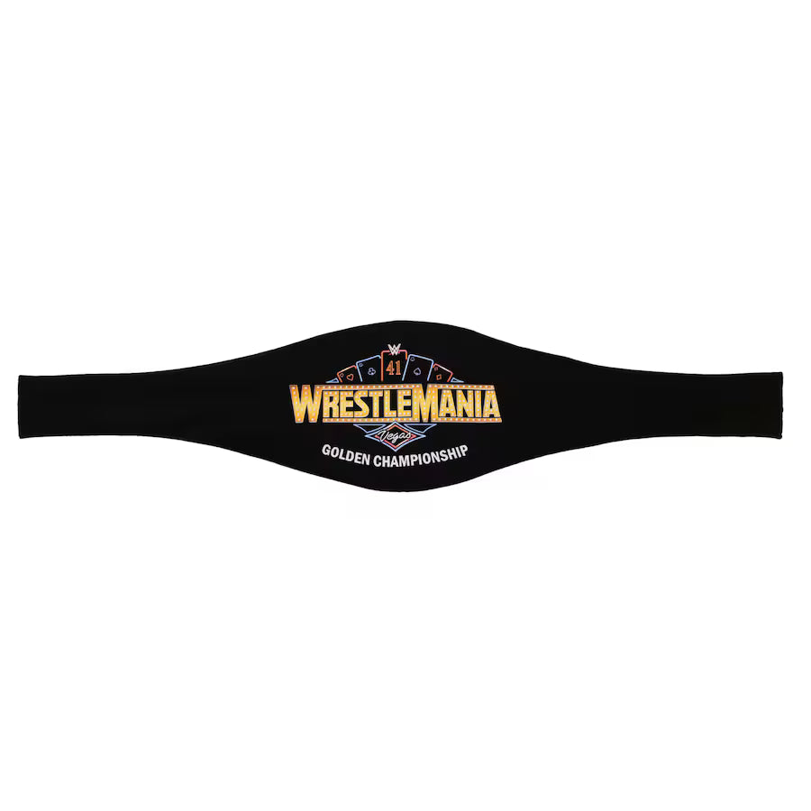 WrestleMania 41 Golden Championship Title Belt