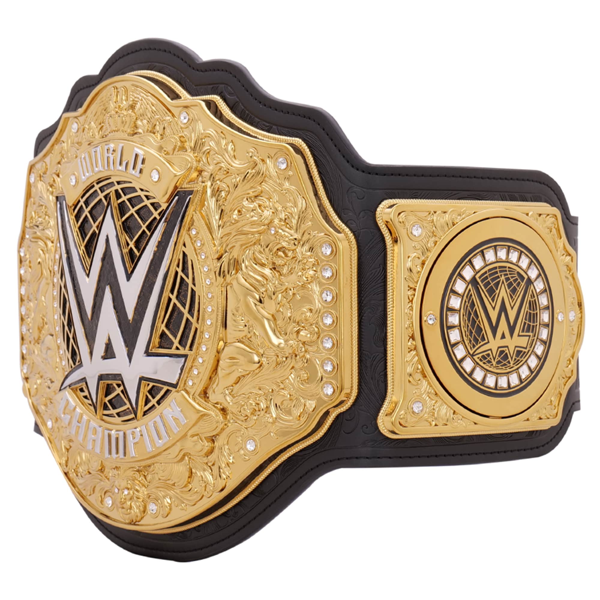 WWE World Heavyweight Championship Replika-Titelgürtel | WWE Sammlerstück | Riemen aus echtem Rindsleder | Ätzgürtel