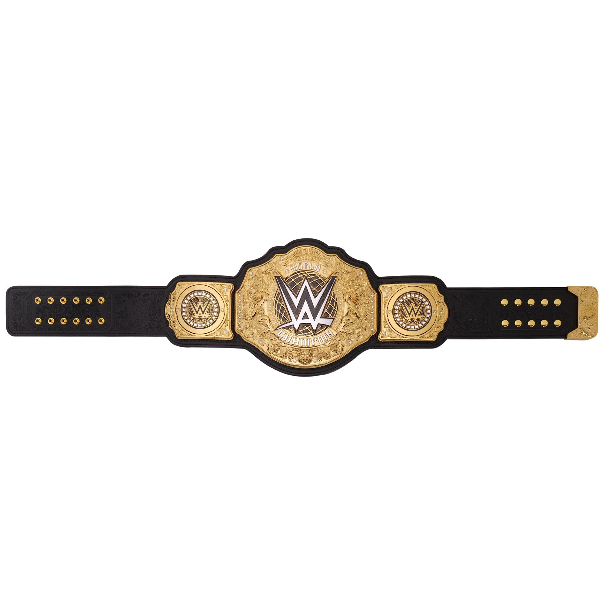 WWE World Heavyweight Championship Replika-Titelgürtel | WWE Sammlerstück | Riemen aus echtem Rindsleder | Ätzgürtel