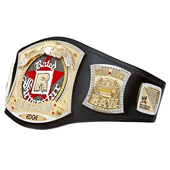 Edge Rated R Spinner Replica WWE Championship Title Belt