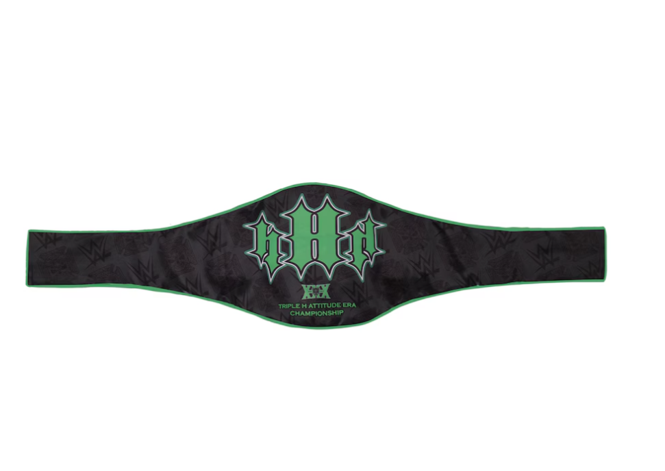 Triple H 30 Years The Game – Attitude Era Championship Titelgürtel | WWE Sammlerstück | | Riemen aus echtem Rindsleder | Ätzgürtel