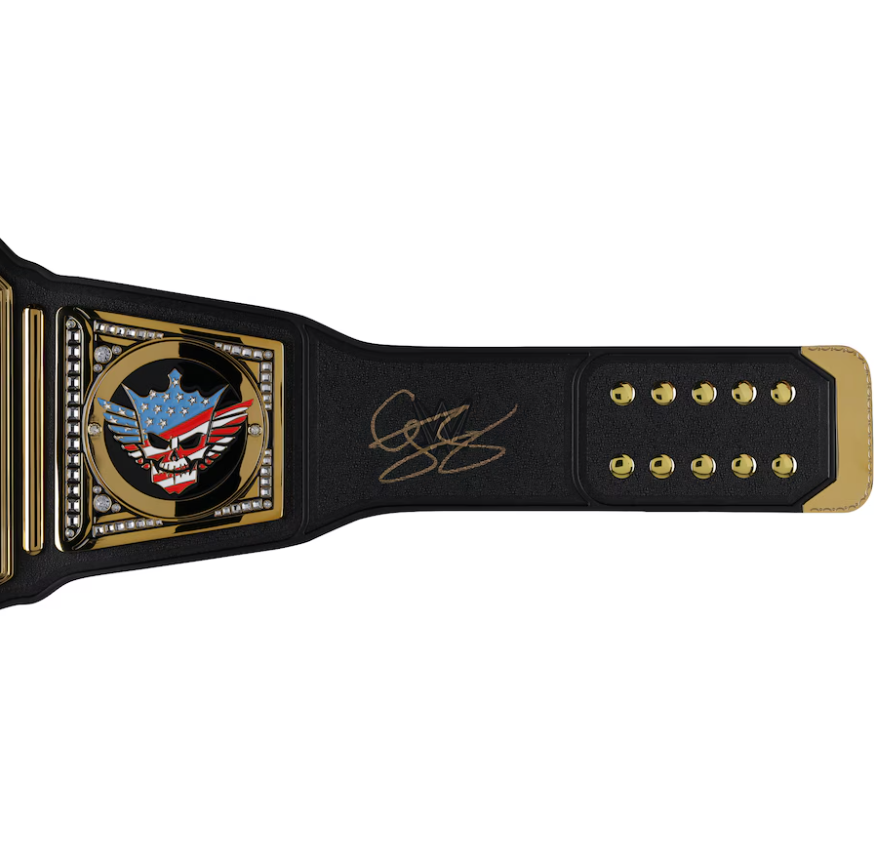 Cody Rhodes WWE Autographed Undisputed Championship Replica Title Belt with Talent Side Plates