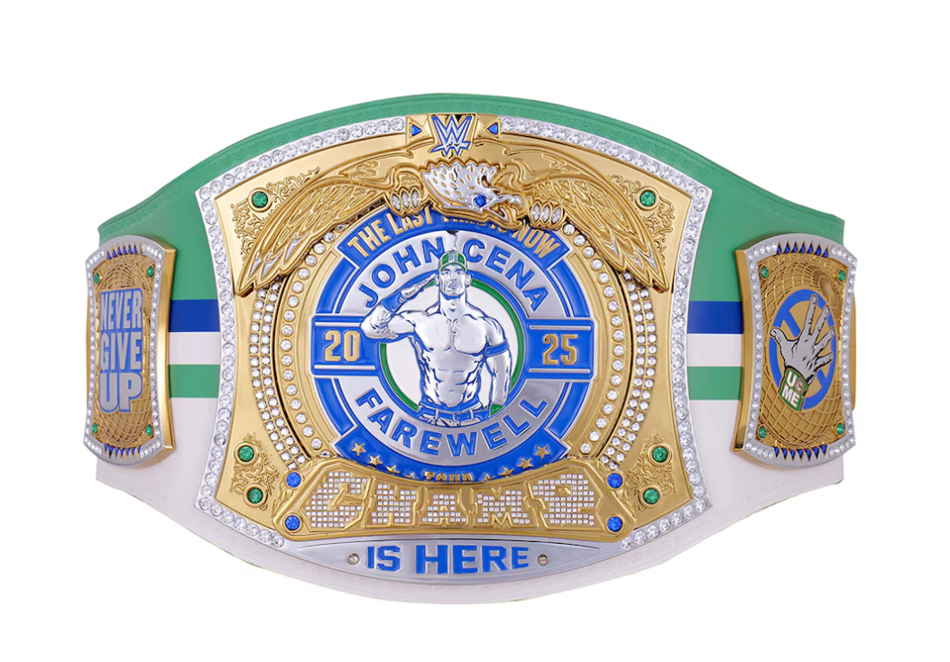 John Cena Farewell Tour 2025 Dallas Spinner Championship Replica Title Belt