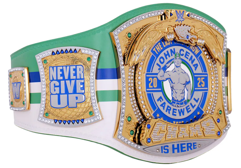 John Cena Farewell Tour 2025 Dallas Spinner Championship Replica Title Belt