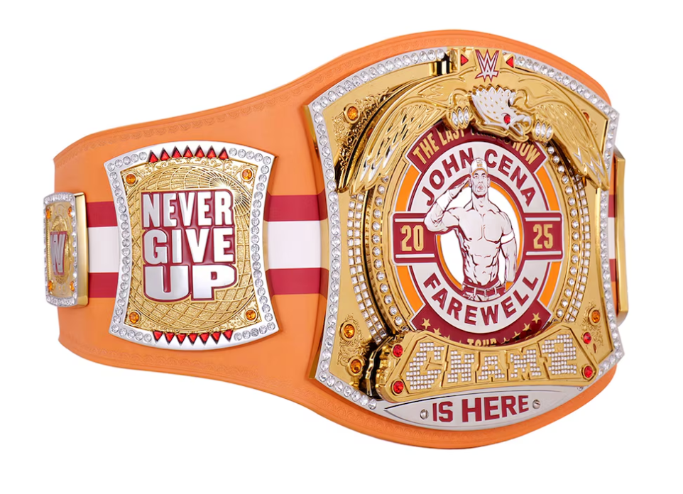 John Cena Farewell Tour 2025 Tampa Spinner Championship Replica Title Belt