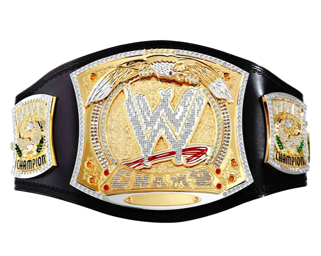 WWE Championship John Cena Spinner Replika-Titelgürtel | WWE Sammlerstück | Riemen aus echtem Rindsleder | Ätzgürtel