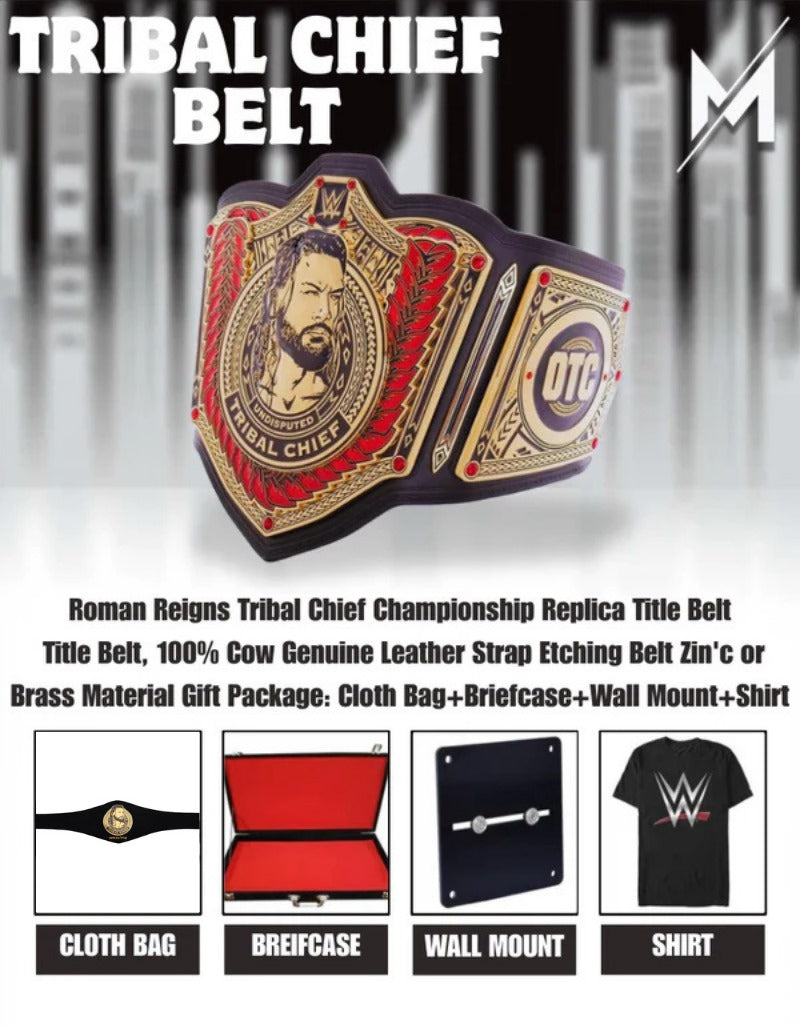 Roman Reigns Tribal Chief Championship Replica Title Belt