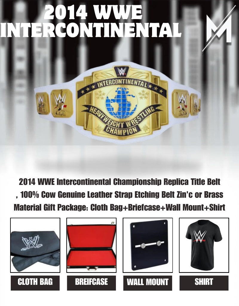 2014 WWE Intercontinental Championship Replica Title Belt