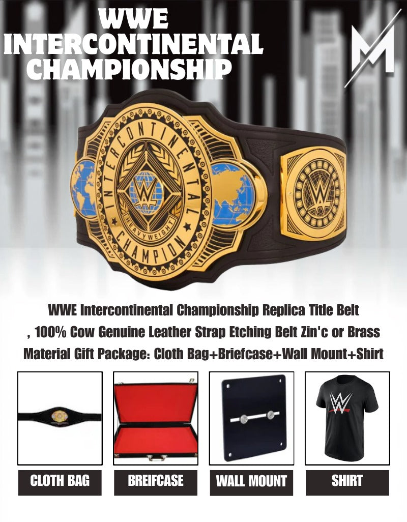 WWE Intercontinental Championship Replica Title Belt