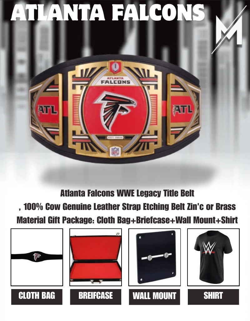 Atlanta Falcons WWE Legacy Title Belt