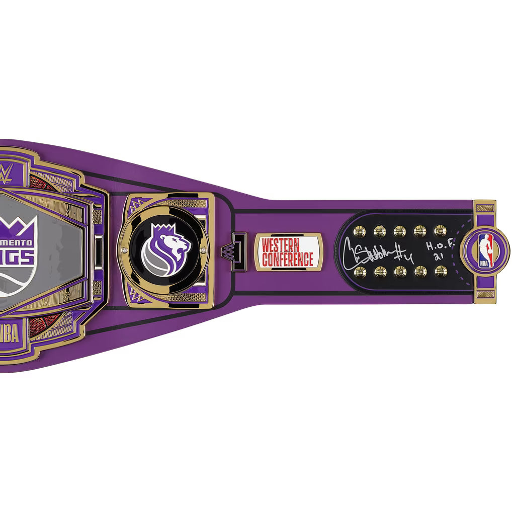 Chris Webber Sacramento Kings Autographed Fanatics Authentic WWE Legacy Title Belt with "HOF 21