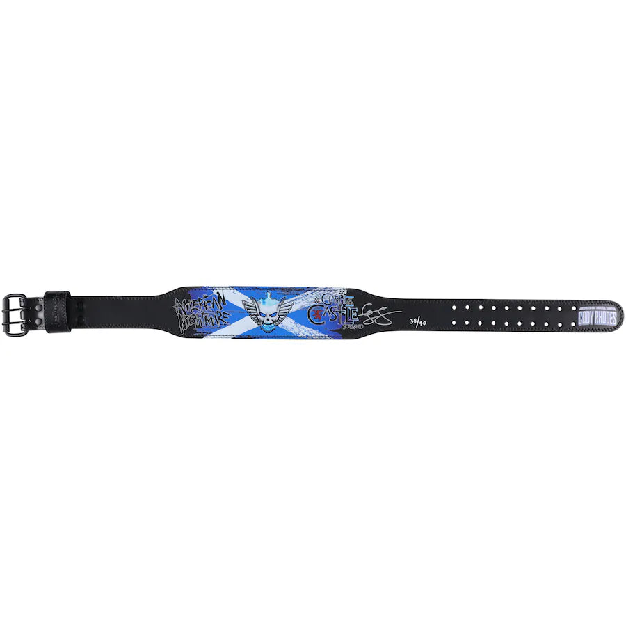 Cody Rhodes WWE Autographed 2024 Clash At The Castle Scotland Weight Belt - Limited Edition of 40