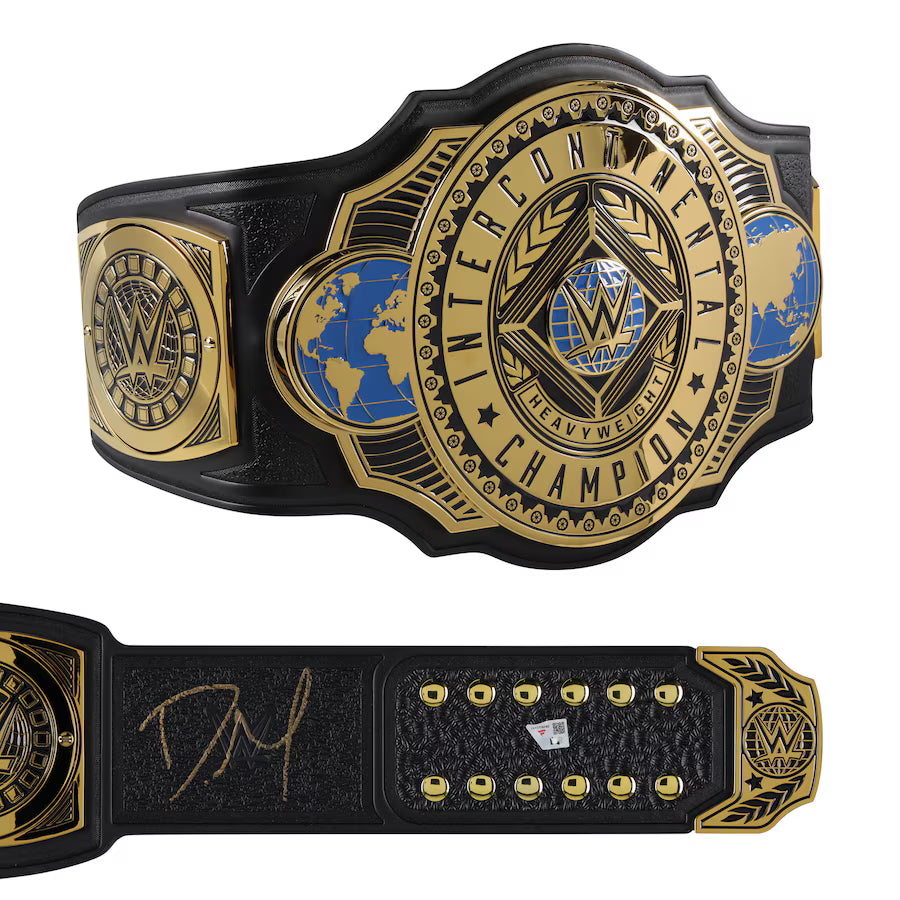 Dominik Mysterio WWE Autographed Intercontinental Championship Replica Title Belt