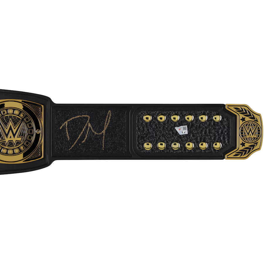 Dominik Mysterio WWE Autographed Intercontinental Championship Replica Title Belt