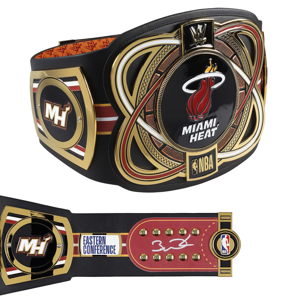 Dwyane Wade Miami Heat Autographed Fanatics Authentic WWE Legacy Title Belt