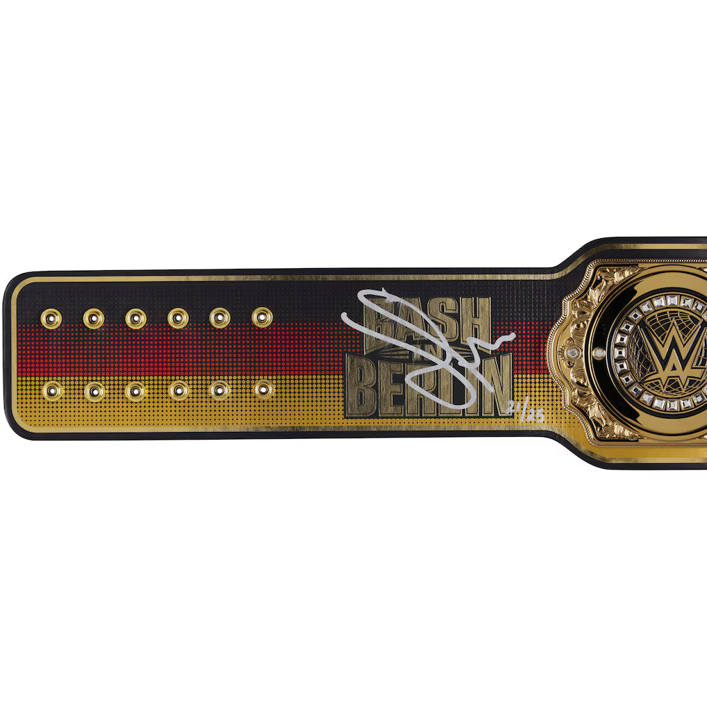Gunther WWE Autographed 2024 Bash in Berlin Replica Title Belt - Limited Edition of 25