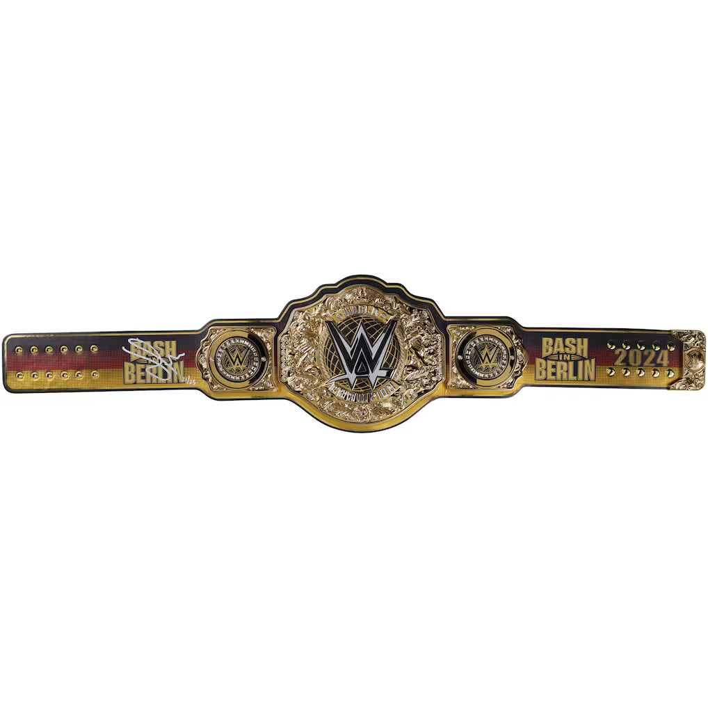 Gunther WWE Autographed 2024 Bash in Berlin Replica Title Belt - Limited Edition of 25