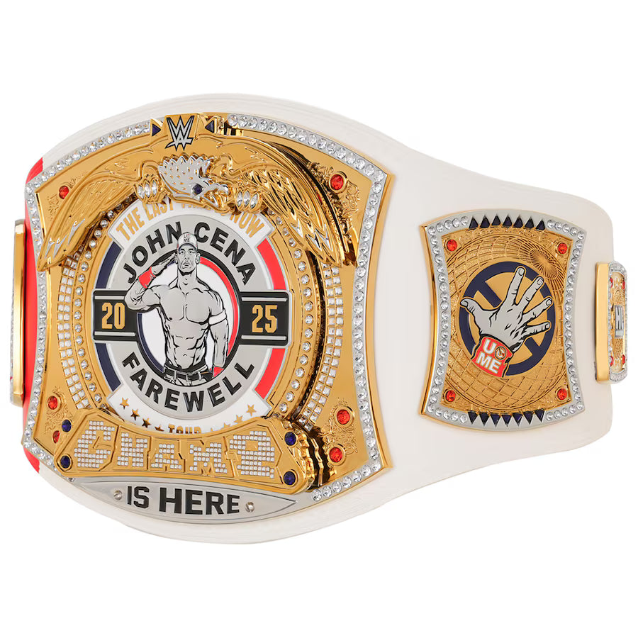 John Cena Farewell Tour 2025 Lyon Spinner Championship Replica Title Belt