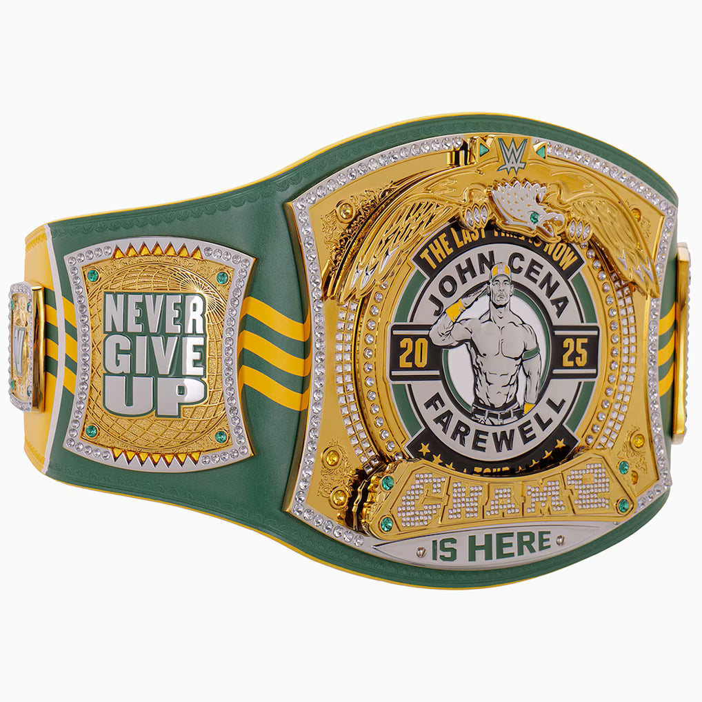 John Cena Farewell Tour 2025 Perth Spinner Championship Replica Title Belt