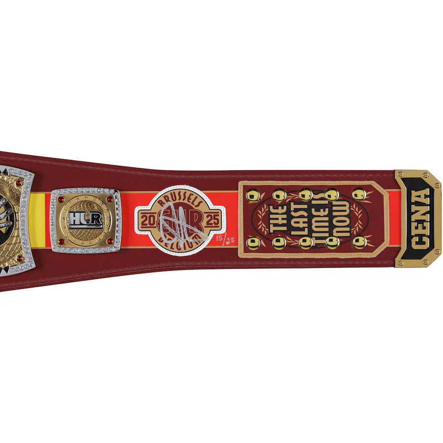 John Cena WWE Autographed 2025 Farewell Tour Brussels Replica Title Belt - Limited Edition of 25
