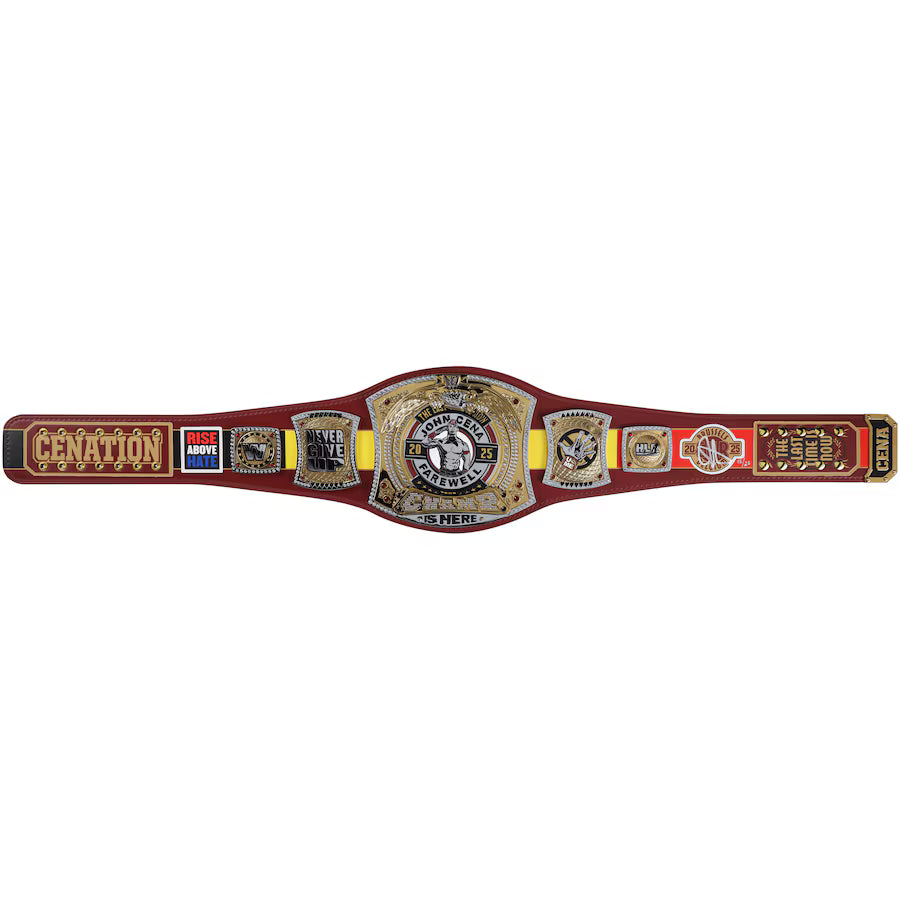 John Cena WWE Autographed 2025 Farewell Tour Brussels Replica Title Belt - Limited Edition of 25