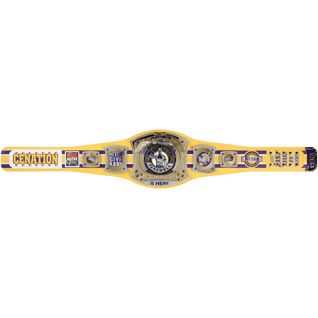 John Cena WWE Autographed Farewell Tour 2025 Bakersfield Replica Title Belt - Limited Edition of 25