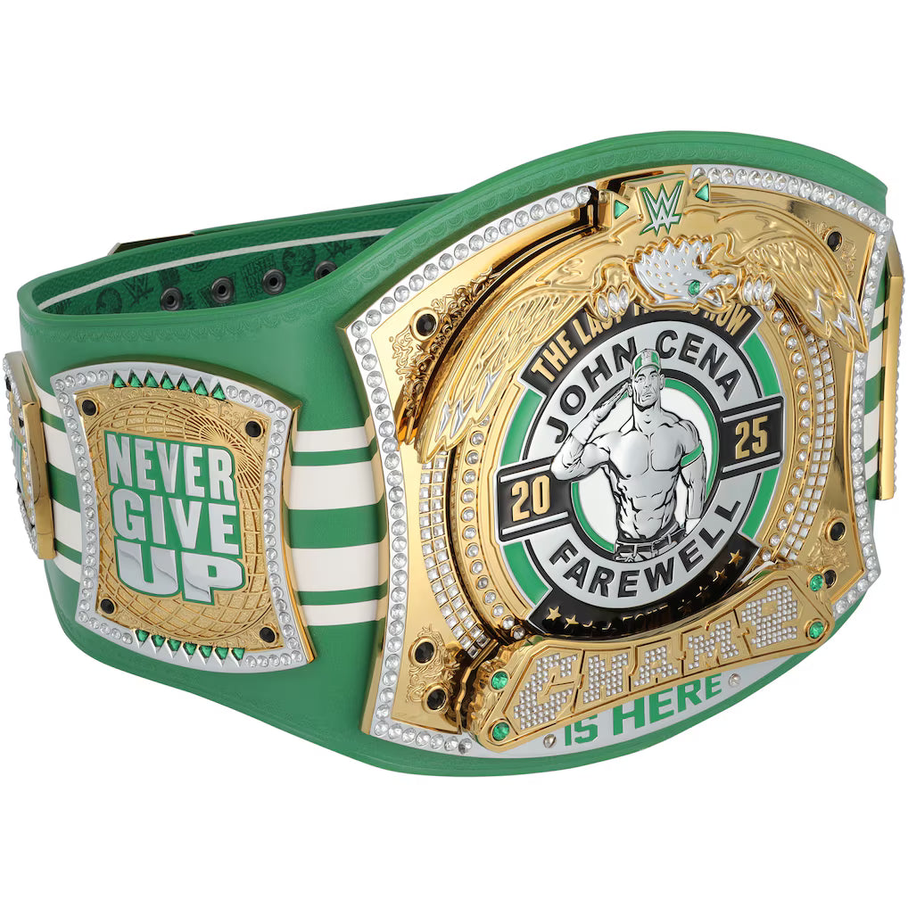 John Cena WWE Autographed Farewell Tour 2025 Boston Replica Title Belt - Limited Edition of 50
