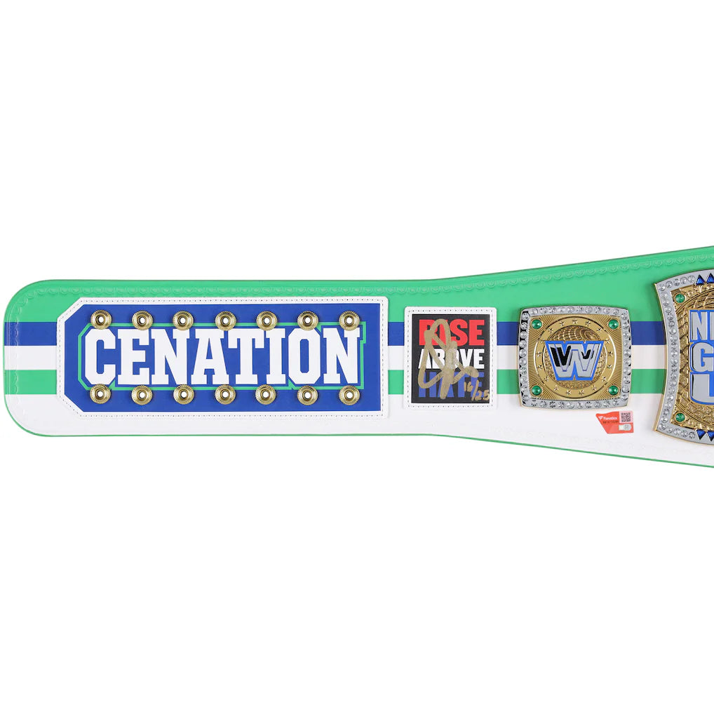John Cena WWE Autographed Farewell Tour 2025 Dallas Replica Title Belt - Limited Edition of 25