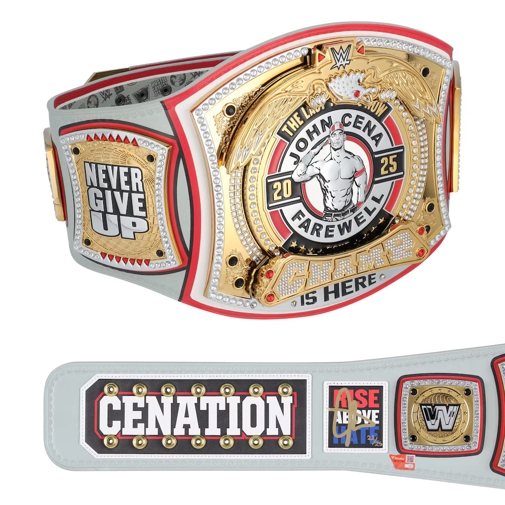 John Cena WWE Autographed Farewell Tour 2025 Dayton Replica Title Belt - Limited Edition of 25
