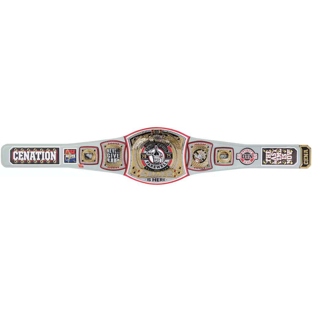 John Cena WWE Autographed Farewell Tour 2025 Dayton Replica Title Belt - Limited Edition of 25