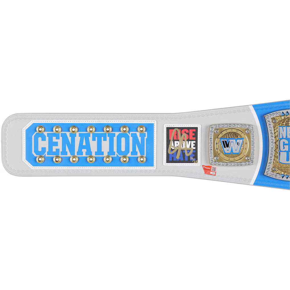 John Cena WWE Autographed Farewell Tour 2025 Grand Rapids Replica Title Belt - Limited Edition of 25