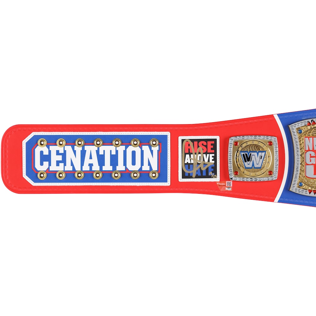 John Cena WWE Autographed Farewell Tour 2025 Montreal Replica Title Belt - Limited Edition of 25