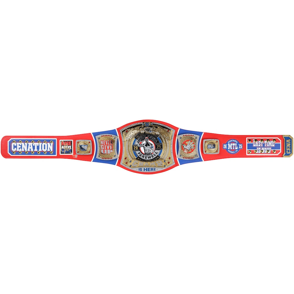 John Cena WWE Autographed Farewell Tour 2025 Montreal Replica Title Belt - Limited Edition of 25