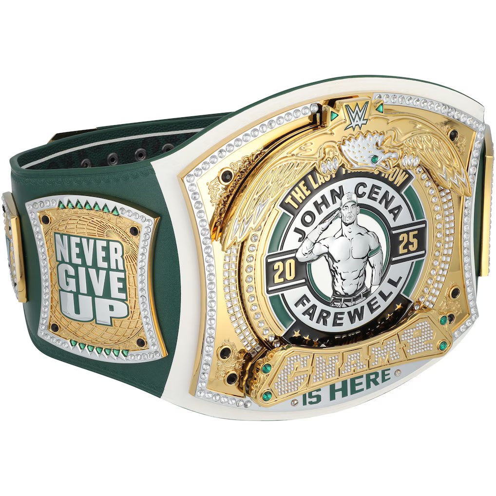 John Cena WWE Autographed Farewell Tour 2025 Newark Replica Title Belt - Limited Edition of 50