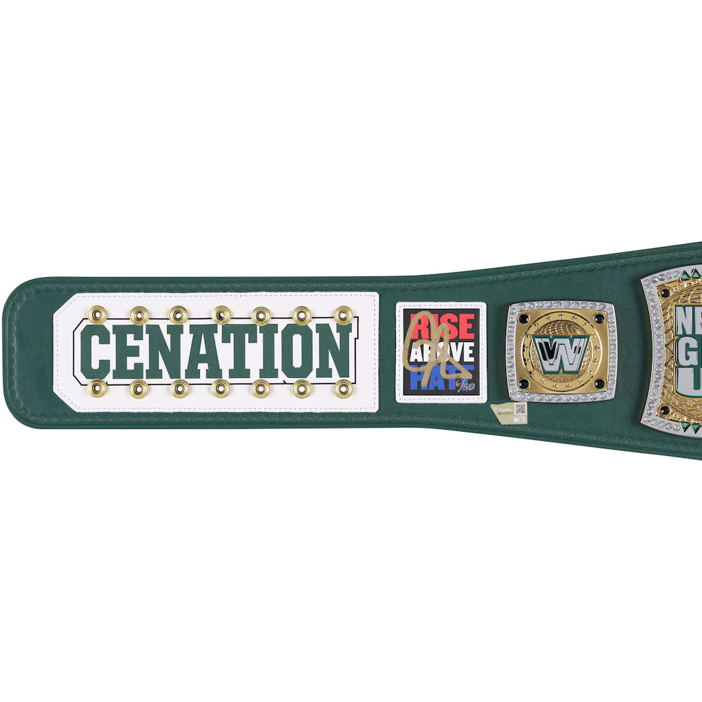 John Cena WWE Autographed Farewell Tour 2025 Newark Replica Title Belt - Limited Edition of 50