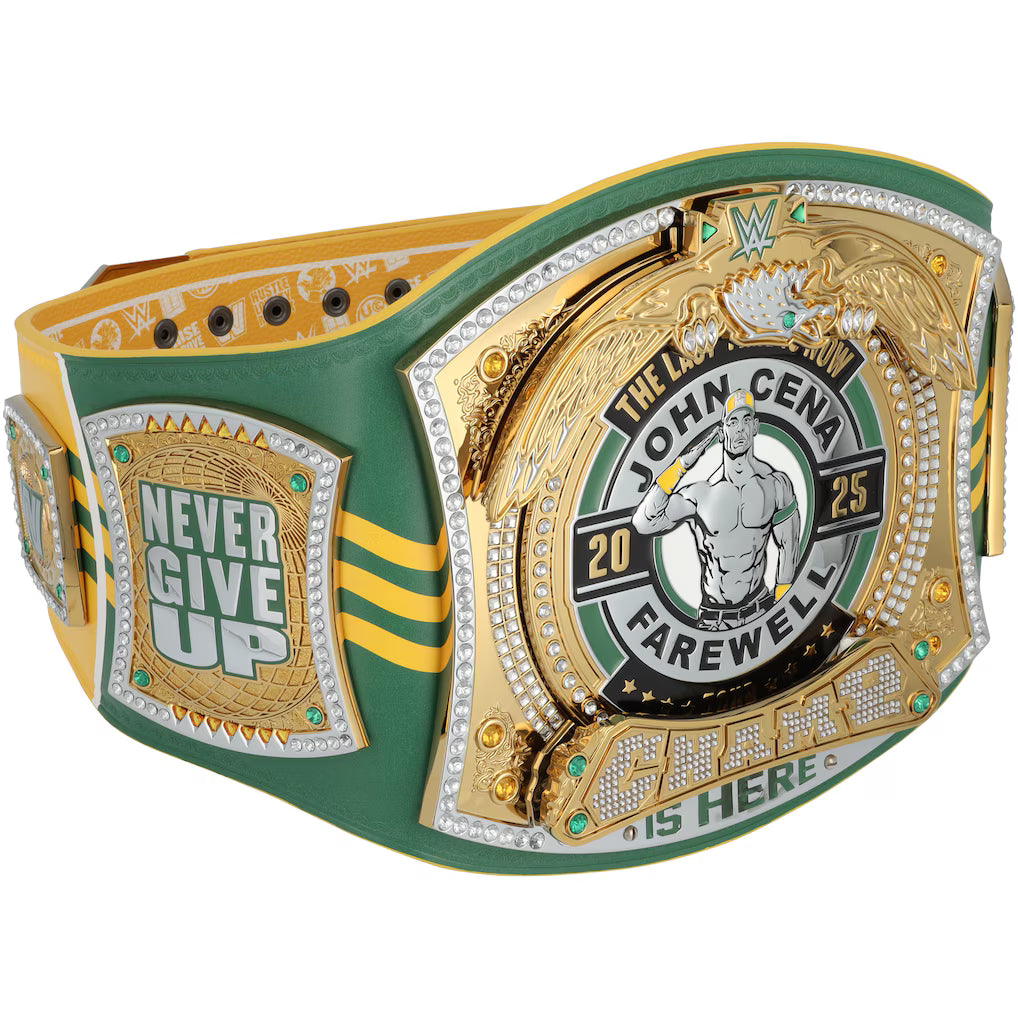 John Cena WWE Autographed Farewell Tour 2025 Perth Replica Title Belt