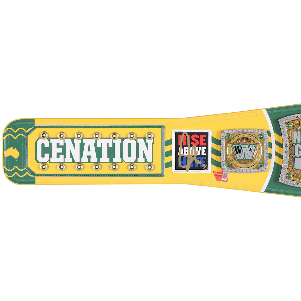 John Cena WWE Autographed Farewell Tour 2025 Perth Replica Title Belt