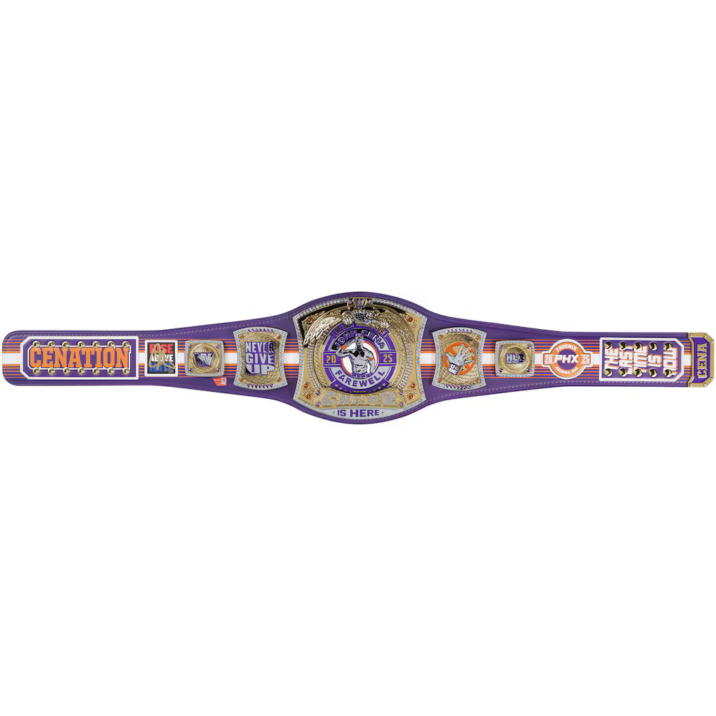 John Cena WWE Autographed Farewell Tour 2025 Phoenix Replica Title Belt - Limited Edition of 25