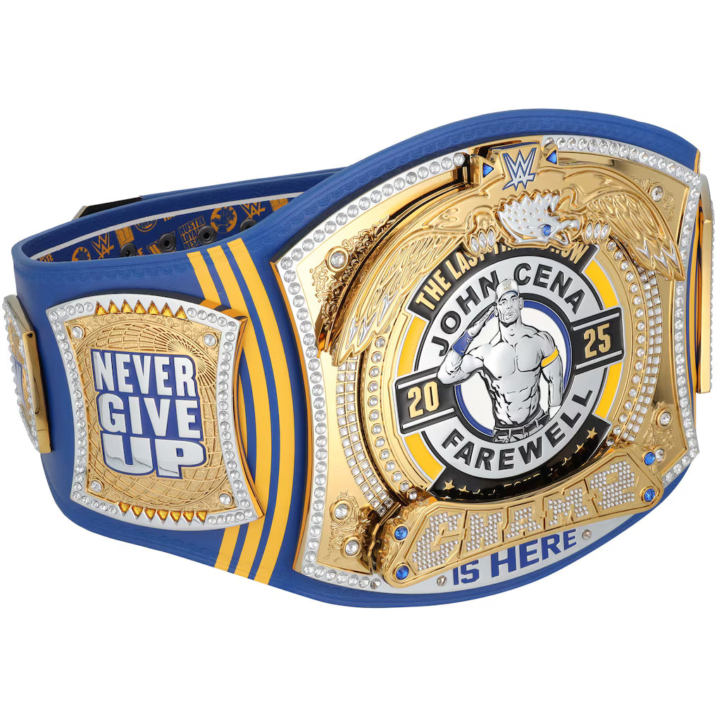 John Cena WWE Autographed Farewell Tour 2025 St. Louis Replica Title Belt - Limited Edition of 25